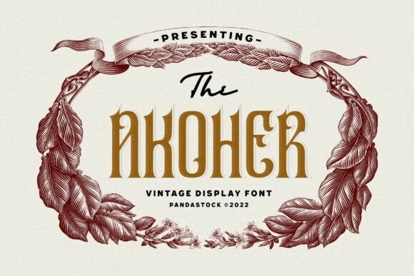Akoher Typeface: Vintage Blackletter for Bold Branding