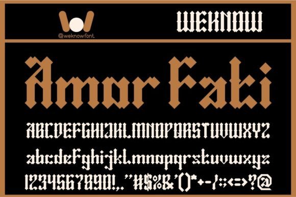 Amor Fati: The Bold Blackletter Font for Brands