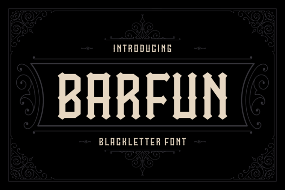 Barfun Font: A Bold Blackletter for Modern Design