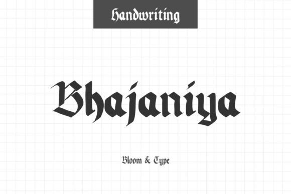 Bhajaniya Typeface for Elegant Editorial Design