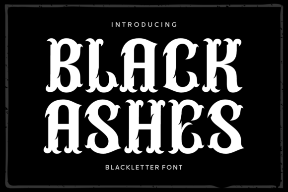 Black Ashes Typeface for Bold Editorial Design