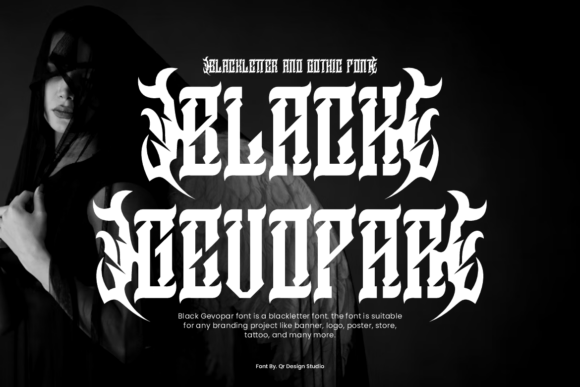 Black Gevopar: A Gothic Font for Bold Editorial Design