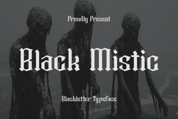 Black Mistic Typeface for Spooky Season Campaigns