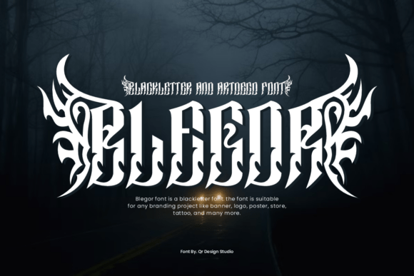 Blegor: A Dramatic Blackletter Font for Web Design