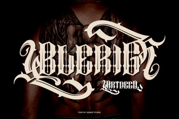 Blerig: A Gothic Art-Deco Typeface for Editorial Design