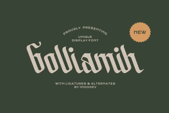 Bolliamih Font: Modern Blackletter for Bold Campaigns