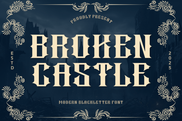 Broken Castle Font for Bold Brand Identity