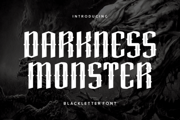 Darkness Monster: A Sinister Blackletter Font Review