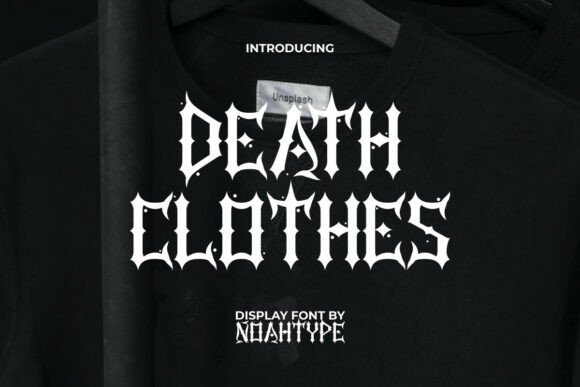 Death Clothes Typeface for Bold Editorial Design