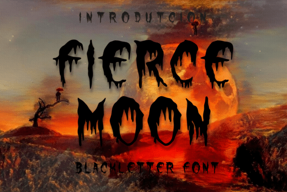 Fierce Moon Blackletter Font for Bold Campaigns