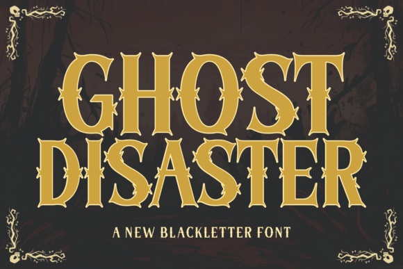 Ghost Disaster Typeface for Spooky Editorial Design