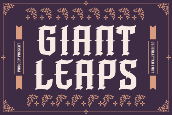 Giant Leaps Typeface for Bold Campaigns