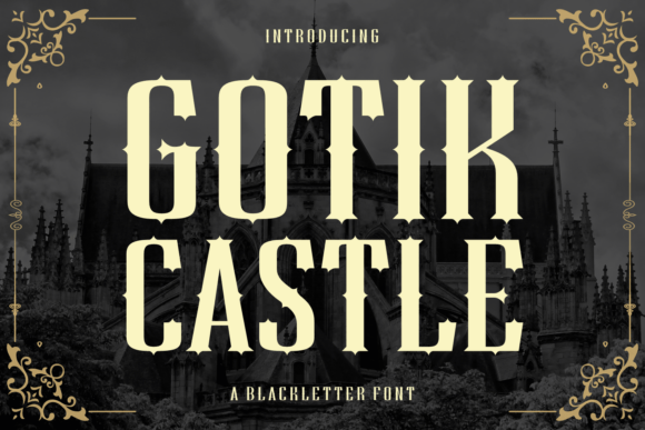 Gothic Castle Font for Handmade Crafts