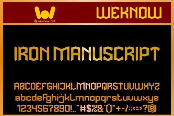 Iron Manuscript Typeface Review