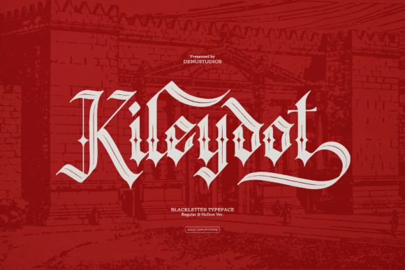 Kileydot: A Bold Blackletter Font for Makers