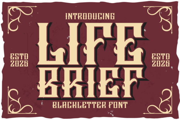Life Brief Typeface for Bold Editorial Design
