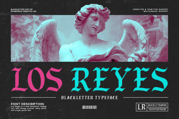 Los Reyes Font: Bold Blackletter for Makers