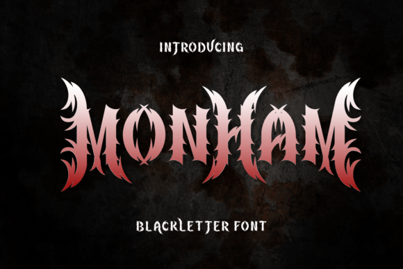 Monham Typeface: Bold Blackletter for High-Impact Campaigns