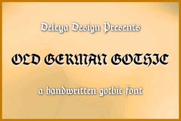 Old German Gothic Typeface for Bold Campaigns