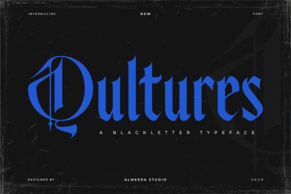 Qultures Typeface for Bold Brand Identity