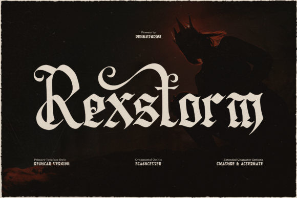 Rexstorm Font for Bold Web Headers