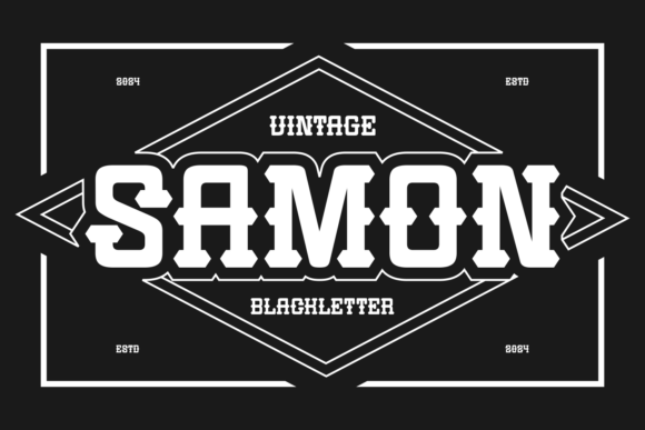 Samon: A Bold Blackletter Font for Makers