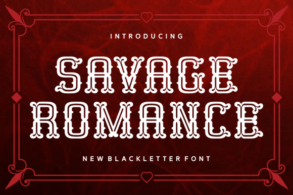 Savage Romance Blackletter Font for Bold Branding