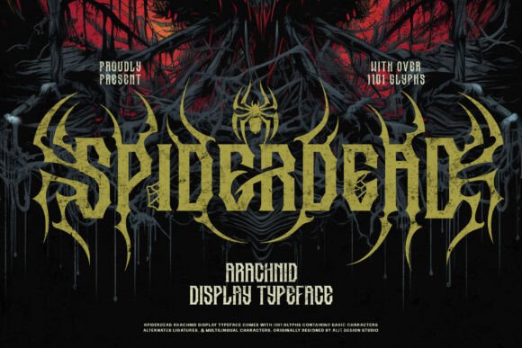 Spider Dead: A Bold Blackletter Font for Gothic Design