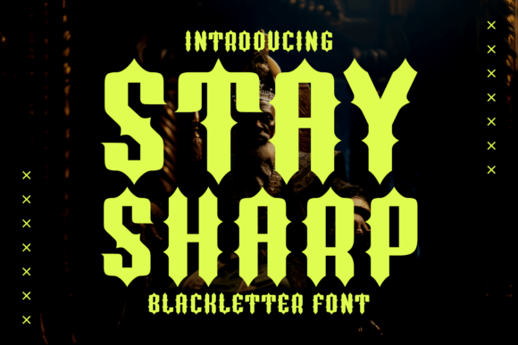 Stay Sharp Typeface for Bold Editorial Design