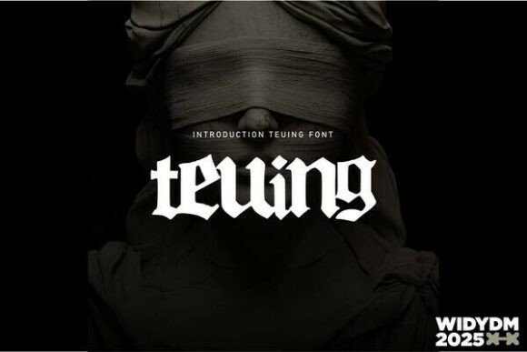 Teuing Font: Bold Blackletter for Modern Branding