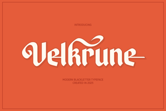 Velkrune: A Modern Blackletter Typeface Review