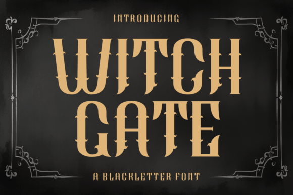 Witch Gate Typeface for Handmade Branding